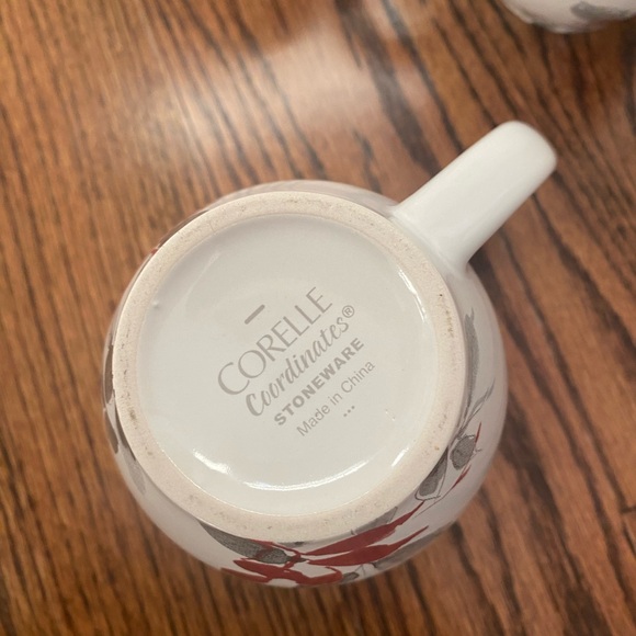 KYOTO LEAVES Corelle 12 oz Round Mugs- set of 4 - Picture 5 of 5